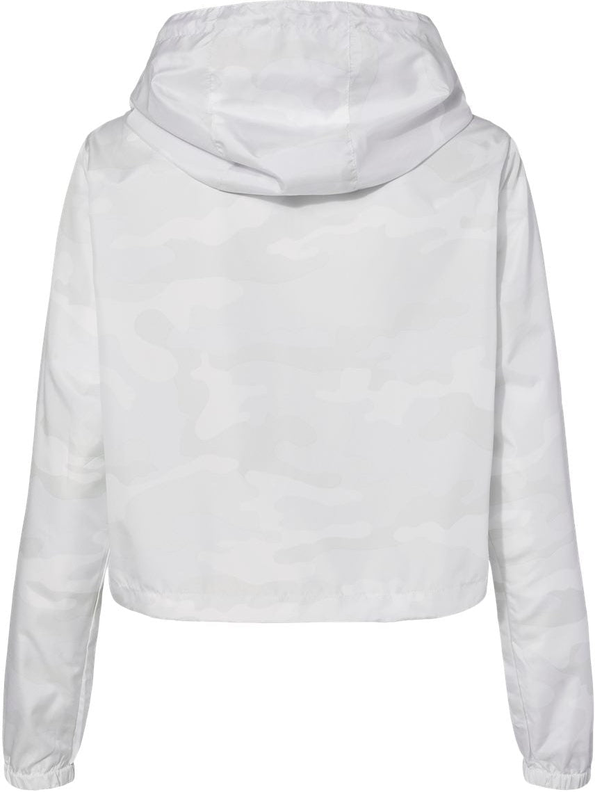 no-logo Independent Trading Co. Ladies Lightweight Quarter-Zip Pullover Crop Windbreaker-Outerwear-Independent Trading Co.-Thread Logic