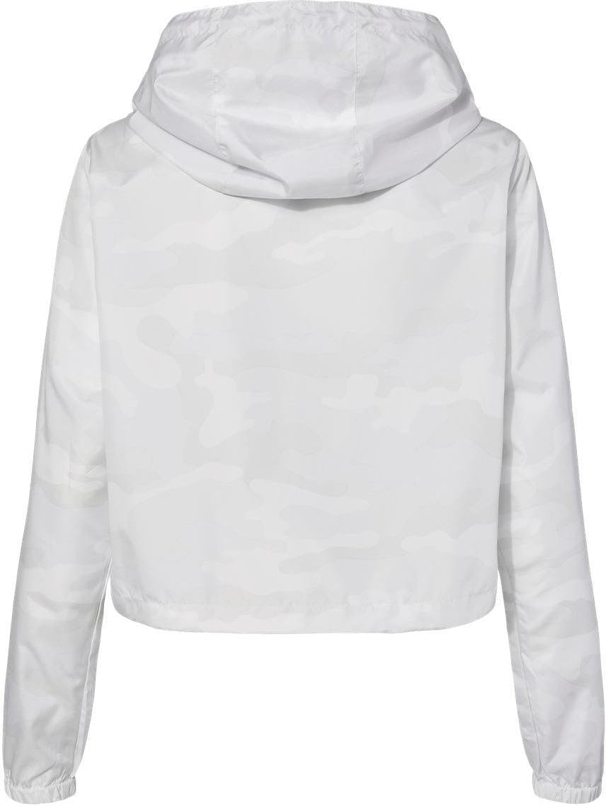 no-logo Independent Trading Co. Ladies Lightweight Quarter-Zip Pullover Crop Windbreaker-Outerwear-Independent Trading Co.-Thread Logic