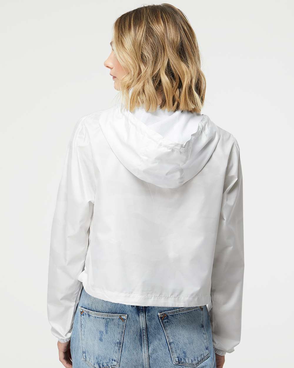 no-logo Independent Trading Co. Ladies Lightweight Quarter-Zip Pullover Crop Windbreaker-Outerwear-Independent Trading Co.-Thread Logic