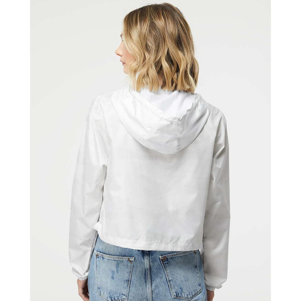 no-logo Independent Trading Co. Ladies Lightweight Quarter-Zip Pullover Crop Windbreaker-Outerwear-Independent Trading Co.-Thread Logic