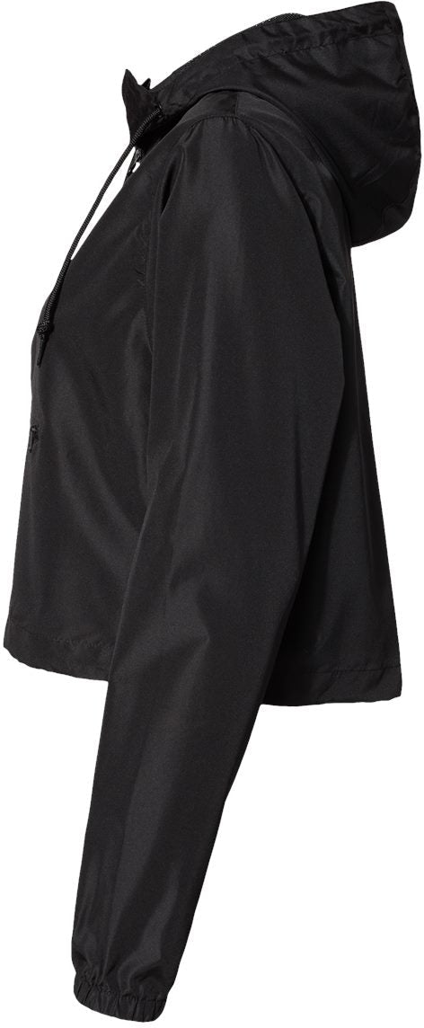 no-logo Independent Trading Co. Ladies Lightweight Quarter-Zip Pullover Crop Windbreaker-Outerwear-Independent Trading Co.-Thread Logic