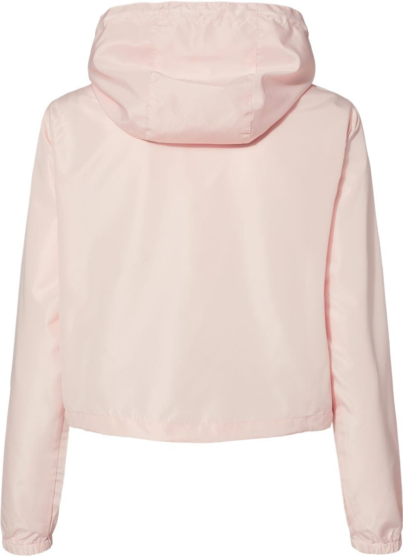 no-logo Independent Trading Co. Ladies Lightweight Quarter-Zip Pullover Crop Windbreaker-Outerwear-Independent Trading Co.-Thread Logic