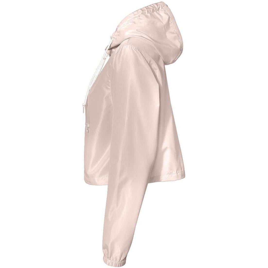 no-logo Independent Trading Co. Ladies Lightweight Quarter-Zip Pullover Crop Windbreaker-Outerwear-Independent Trading Co.-Thread Logic