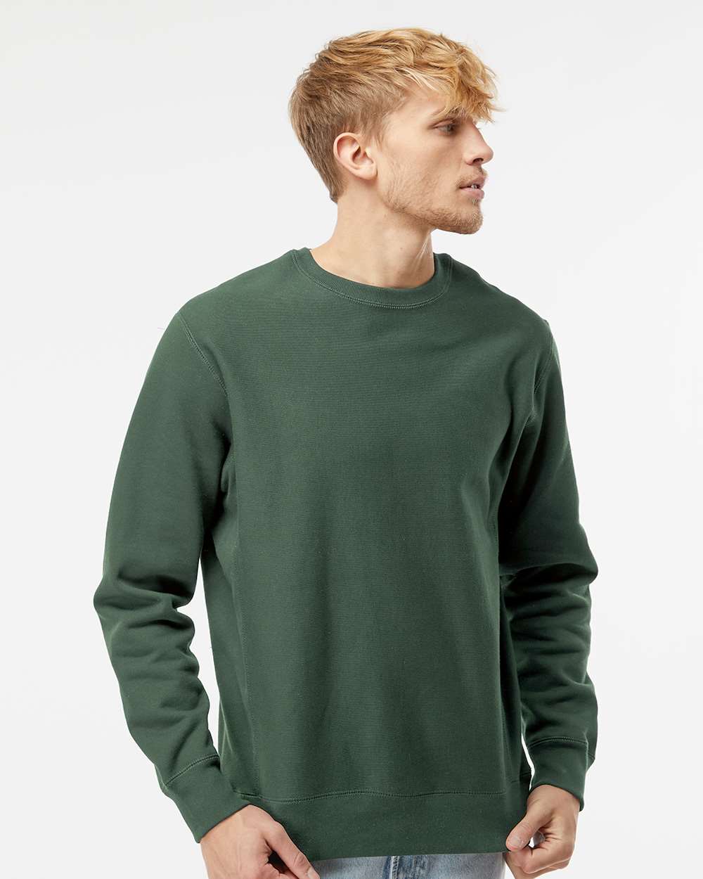 no-logo Independent Trading Co. Legend Premium Heavyweight Cross-Grain Sweatshirt-Men's Layering-Independent Trading Co.-Thread Logic