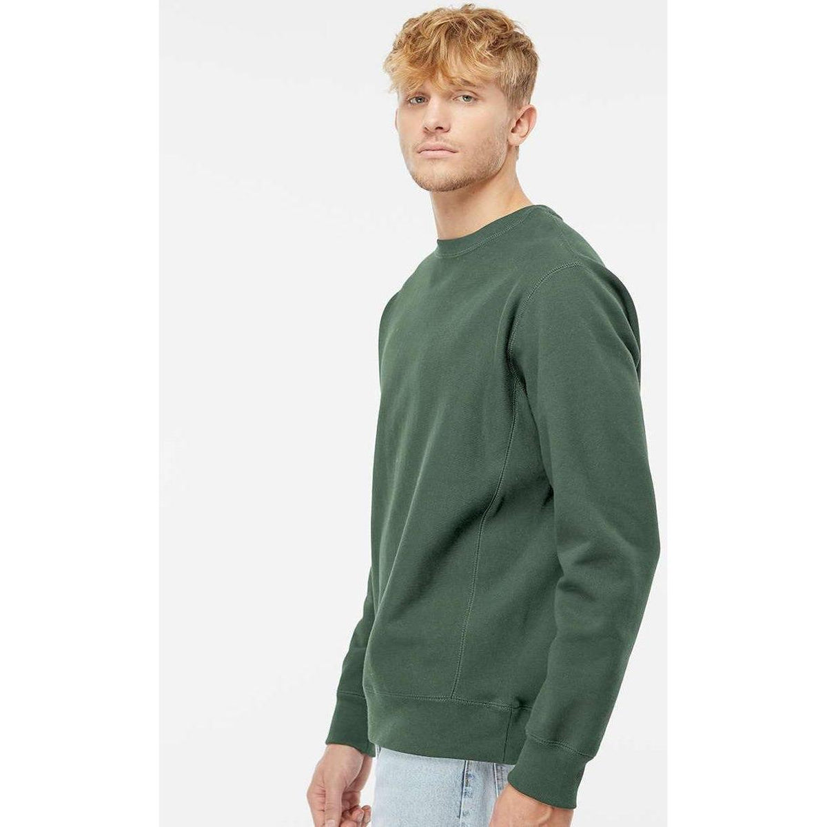 no-logo Independent Trading Co. Legend Premium Heavyweight Cross-Grain Sweatshirt-Men's Layering-Independent Trading Co.-Thread Logic