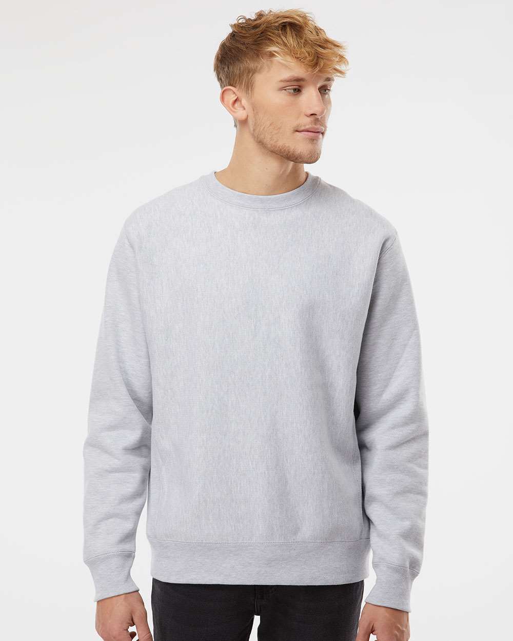 no-logo Independent Trading Co. Legend Premium Heavyweight Cross-Grain Sweatshirt-Men's Layering-Independent Trading Co.-Thread Logic