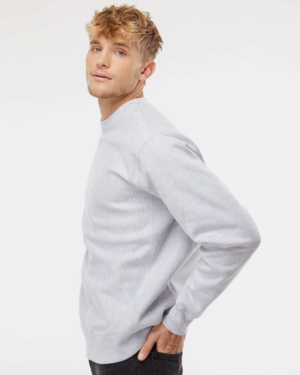 no-logo Independent Trading Co. Legend Premium Heavyweight Cross-Grain Sweatshirt-Men's Layering-Independent Trading Co.-Thread Logic