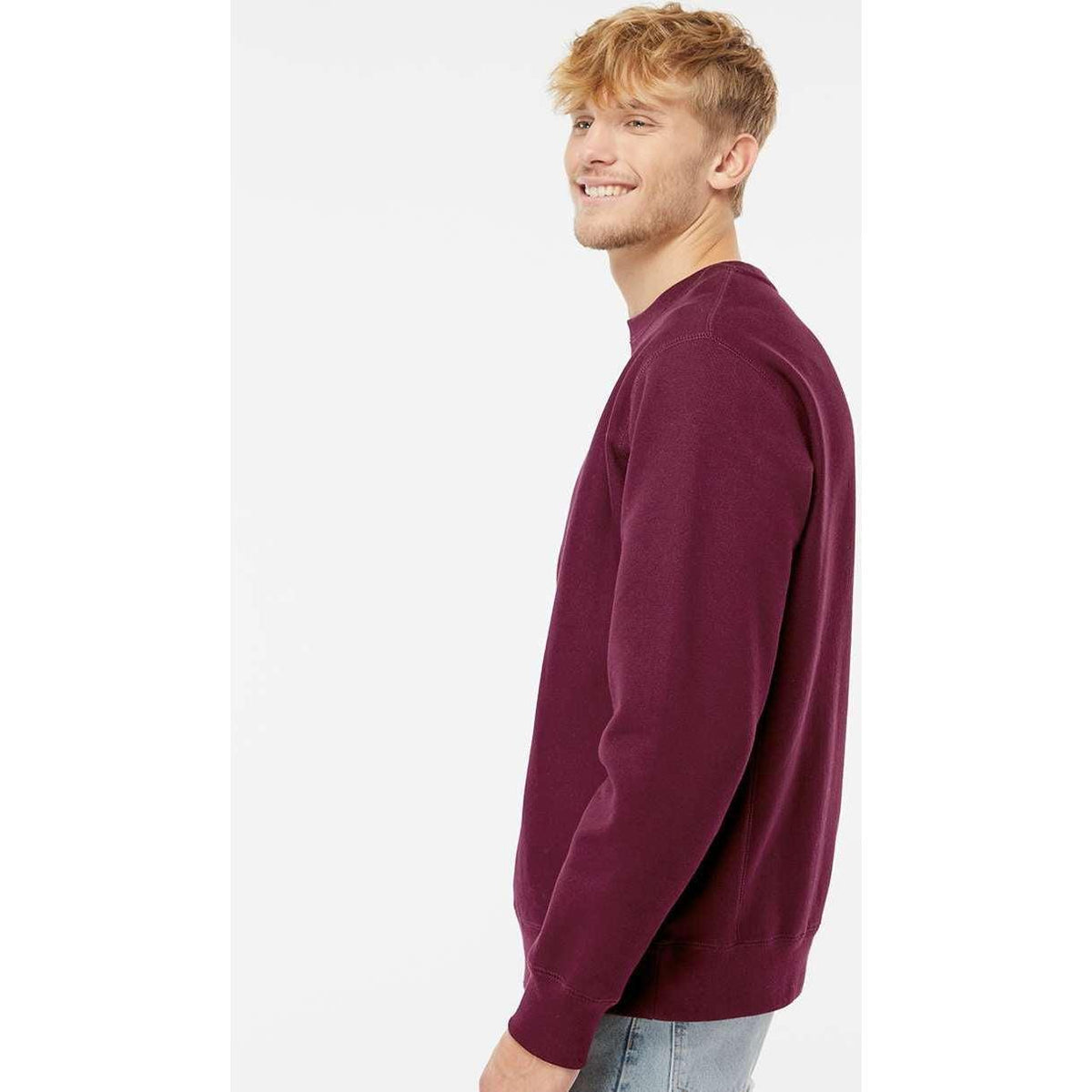 no-logo Independent Trading Co. Legend Premium Heavyweight Cross-Grain Sweatshirt-Men's Layering-Independent Trading Co.-Thread Logic