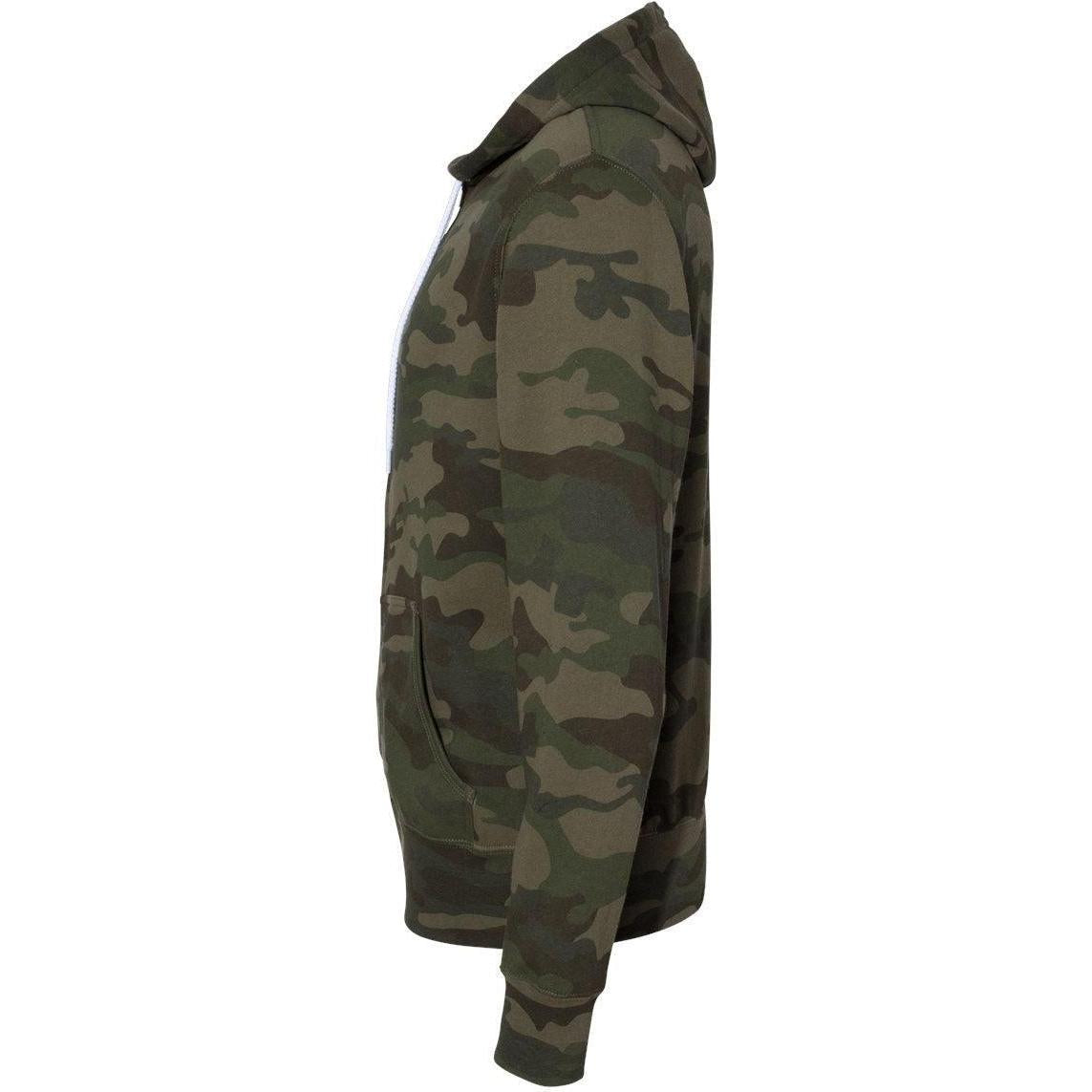 no-logo Independent Trading Co. Lightweight Full-Zip Hooded Sweatshirt-Men's Layering-Independent Trading Co.-Thread Logic