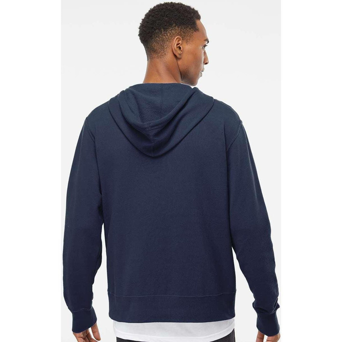 no-logo Independent Trading Co. Lightweight Full-Zip Hooded Sweatshirt-Men's Layering-Independent Trading Co.-Thread Logic