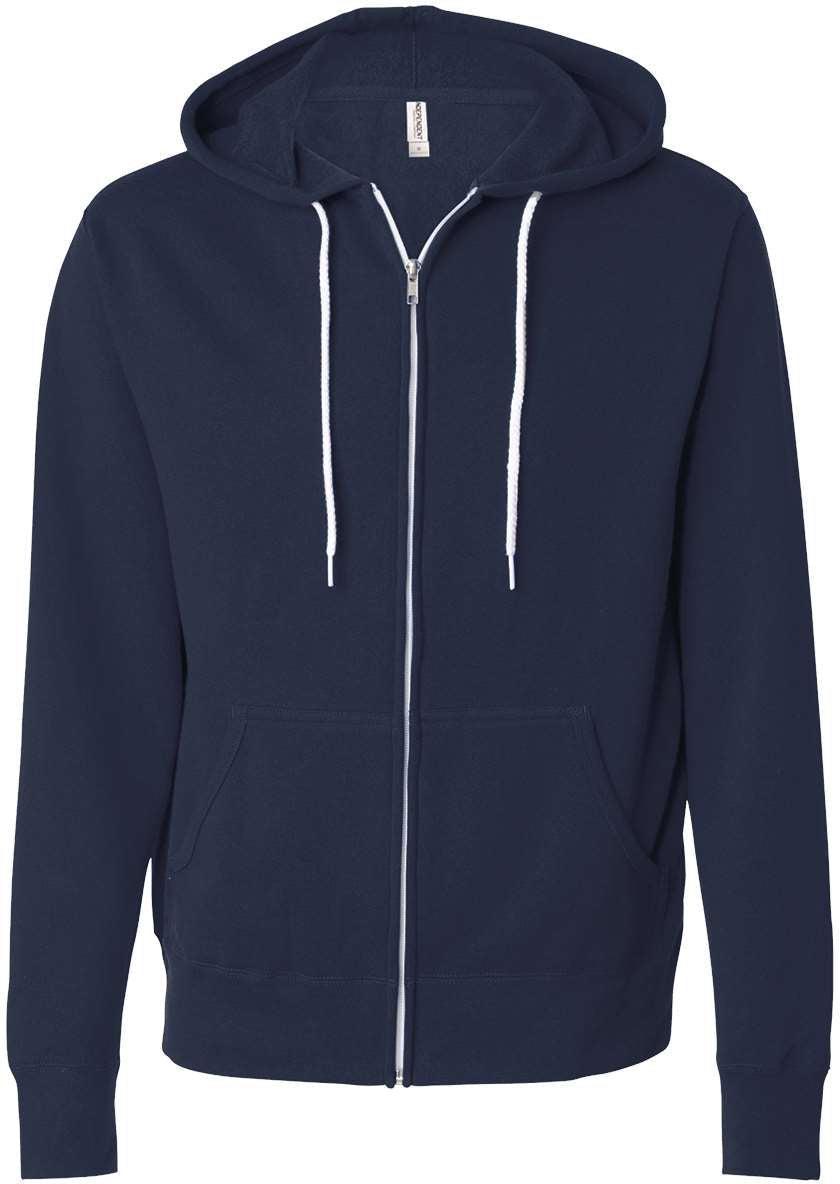 Independent Trading Co. Lightweight Full-Zip Hooded Sweatshirt