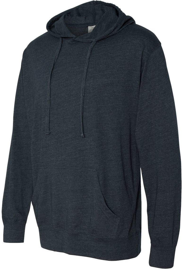 no-logo Independent Trading Co. Lightweight Hooded Pullover T-Shirt -Men's T Shirts-Independent Trading Co.-Thread Logic