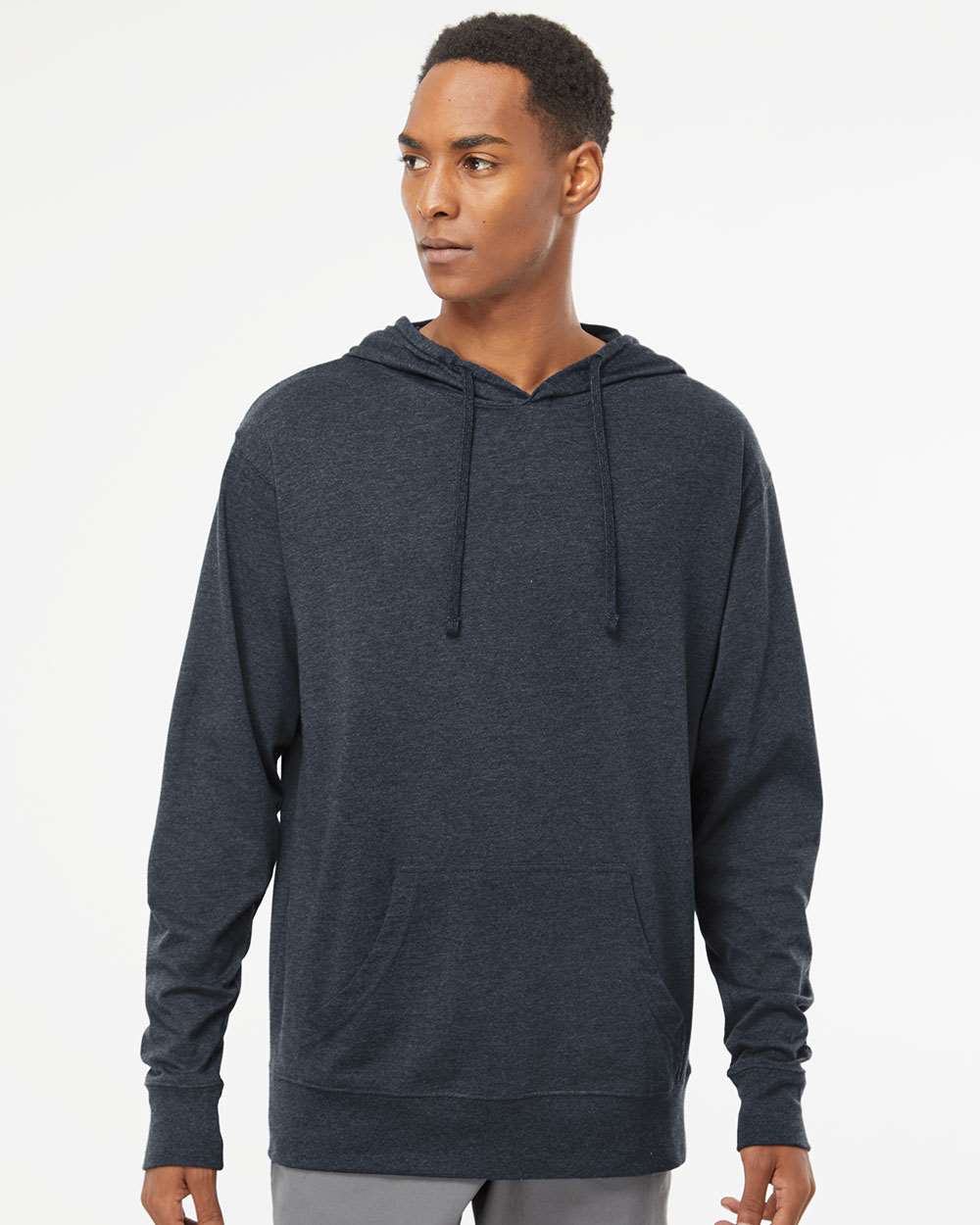 no-logo Independent Trading Co. Lightweight Hooded Pullover T-Shirt -Men's T Shirts-Independent Trading Co.-Thread Logic