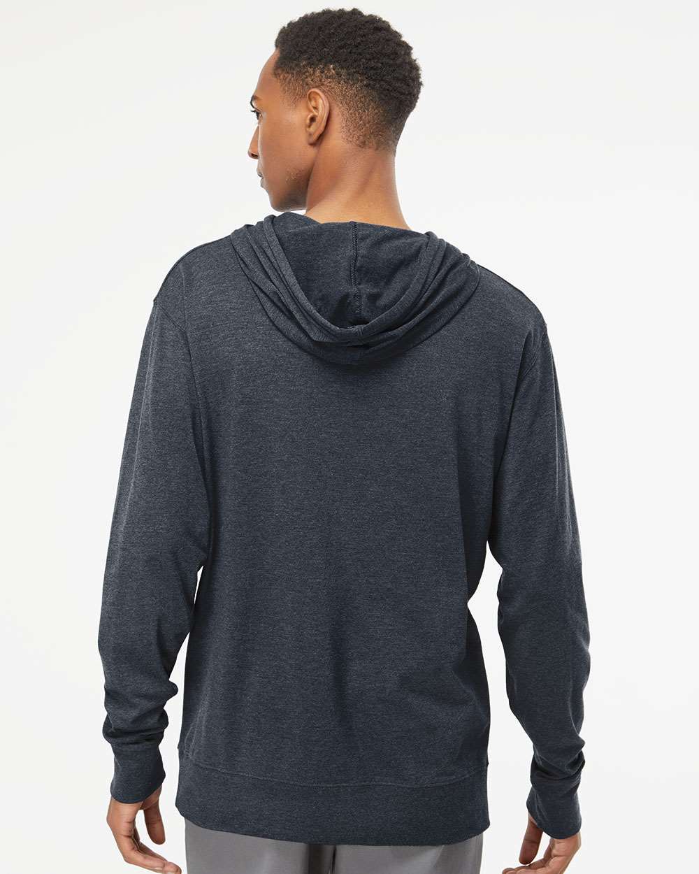no-logo Independent Trading Co. Lightweight Hooded Pullover T-Shirt -Men's T Shirts-Independent Trading Co.-Thread Logic