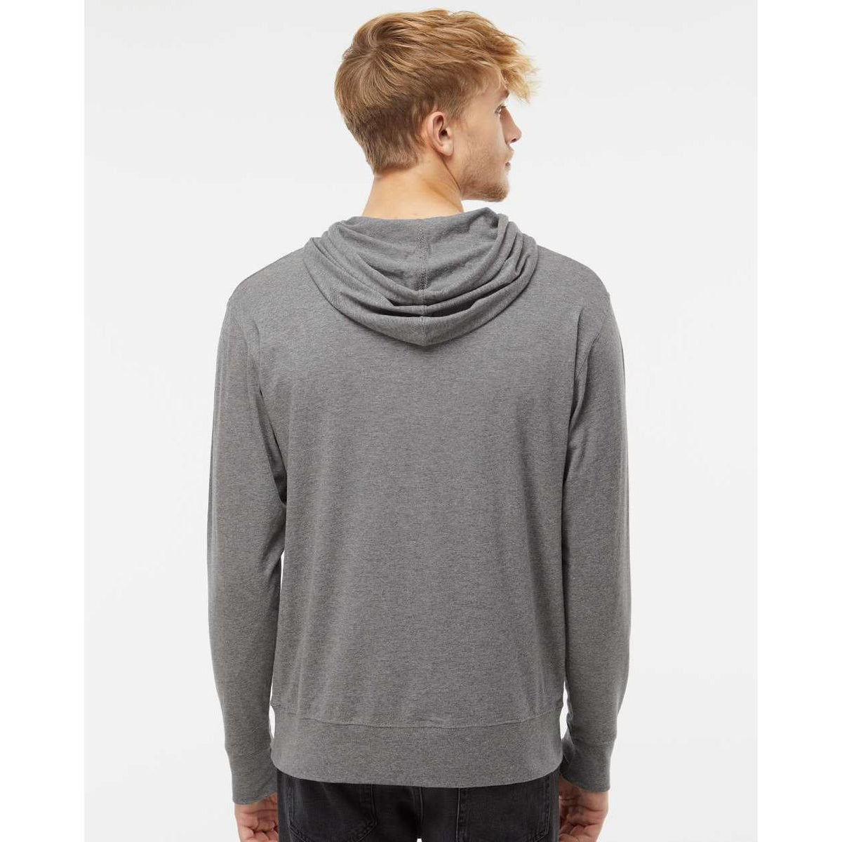 no-logo Independent Trading Co. Lightweight Hooded Pullover T-Shirt -Men's T Shirts-Independent Trading Co.-Thread Logic