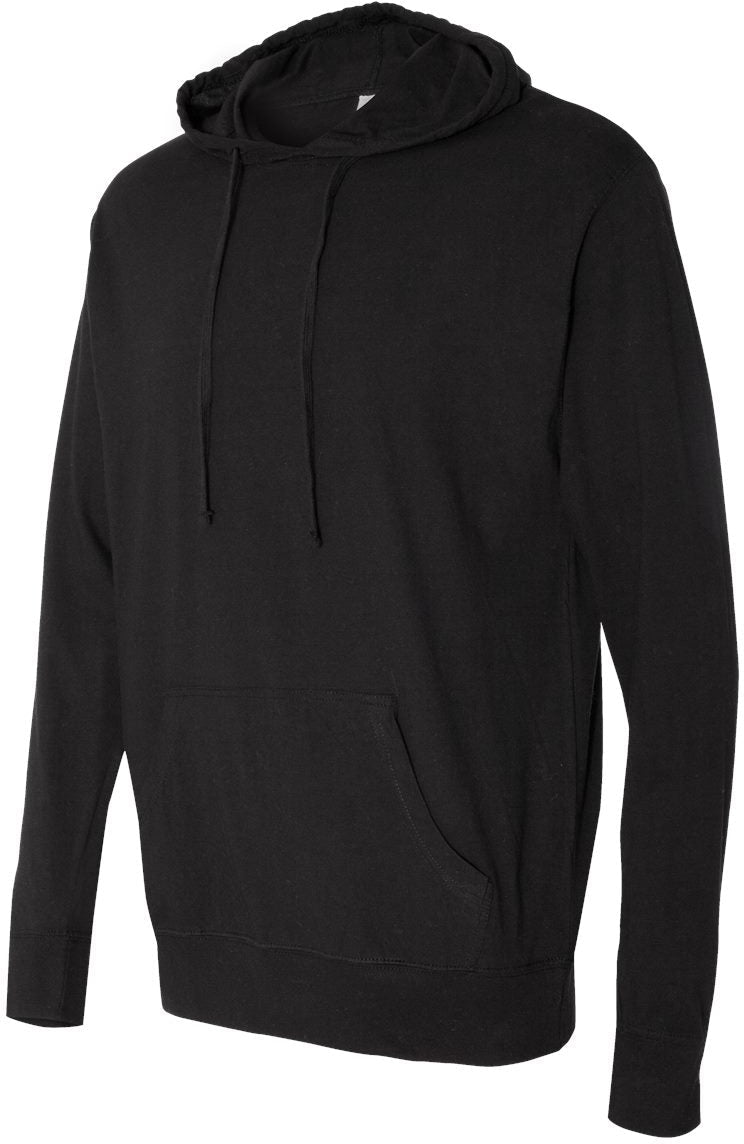 no-logo Independent Trading Co. Lightweight Hooded Pullover T-Shirt -Men's T Shirts-Independent Trading Co.-Thread Logic