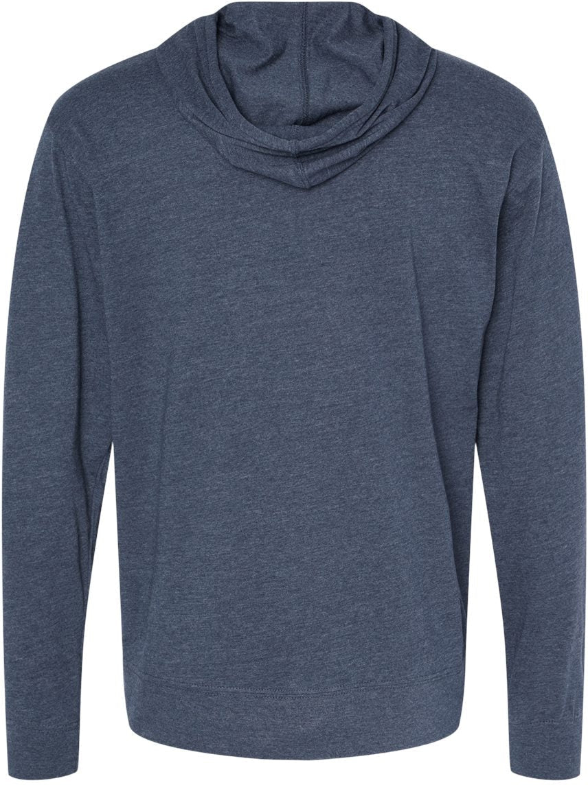 no-logo Independent Trading Co. Lightweight Jersey Full-Zip Hooded T-Shirt -Men's Layering-Independent Trading Co.-Thread Logic