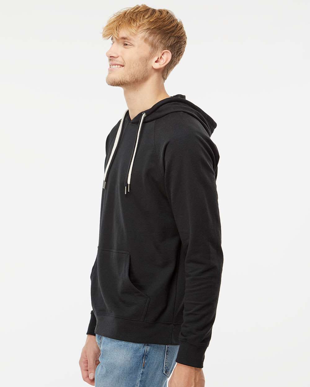 no-logo Independent Trading Co. Lightweight Loopback Terry Hooded Pullover-Men's Layering-Independent Trading Co.-Thread Logic