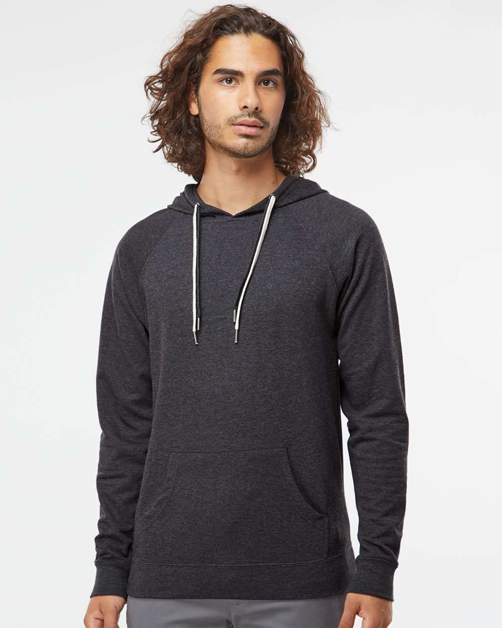 no-logo Independent Trading Co. Lightweight Loopback Terry Hooded Pullover-Men's Layering-Independent Trading Co.-Thread Logic