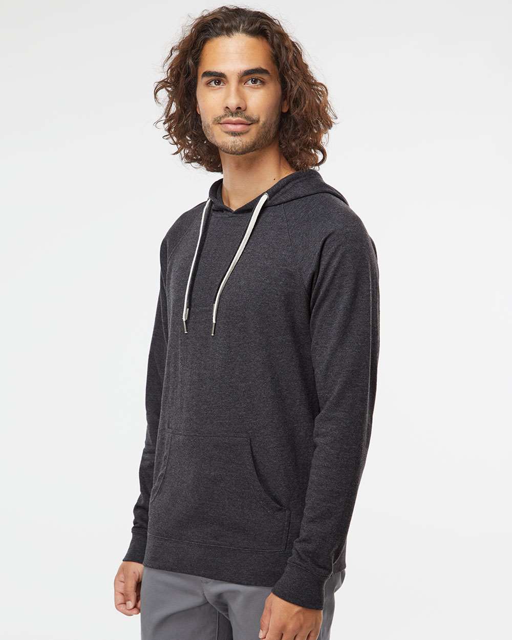 no-logo Independent Trading Co. Lightweight Loopback Terry Hooded Pullover-Men's Layering-Independent Trading Co.-Thread Logic