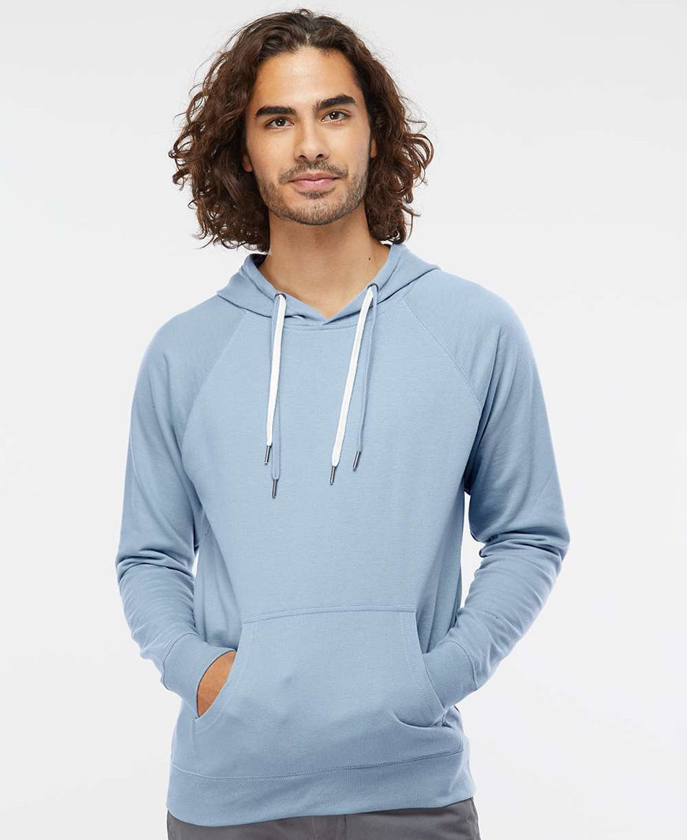 no-logo Independent Trading Co. Lightweight Loopback Terry Hooded Pullover-Men's Layering-Independent Trading Co.-Thread Logic