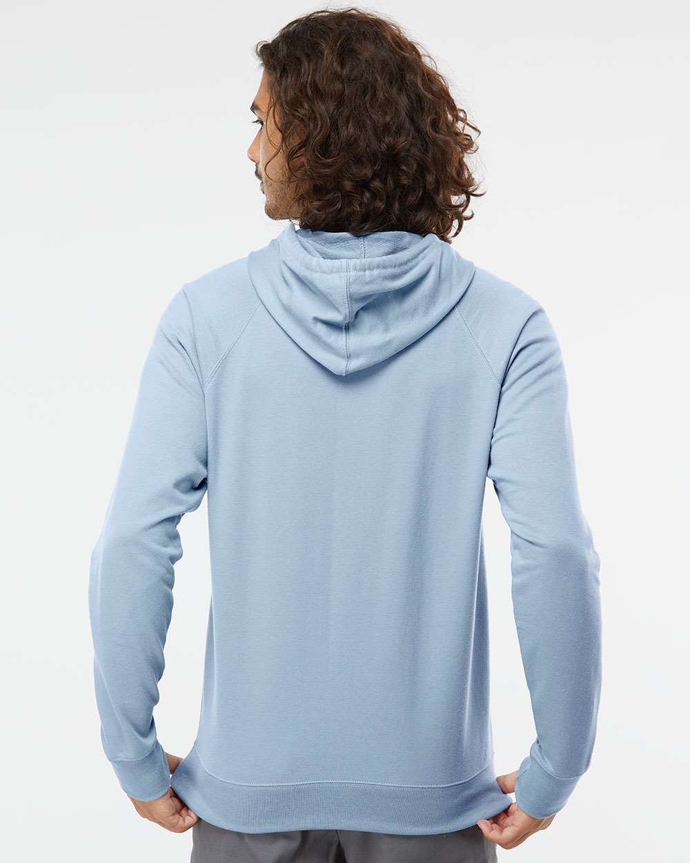 no-logo Independent Trading Co. Lightweight Loopback Terry Hooded Pullover-Men's Layering-Independent Trading Co.-Thread Logic