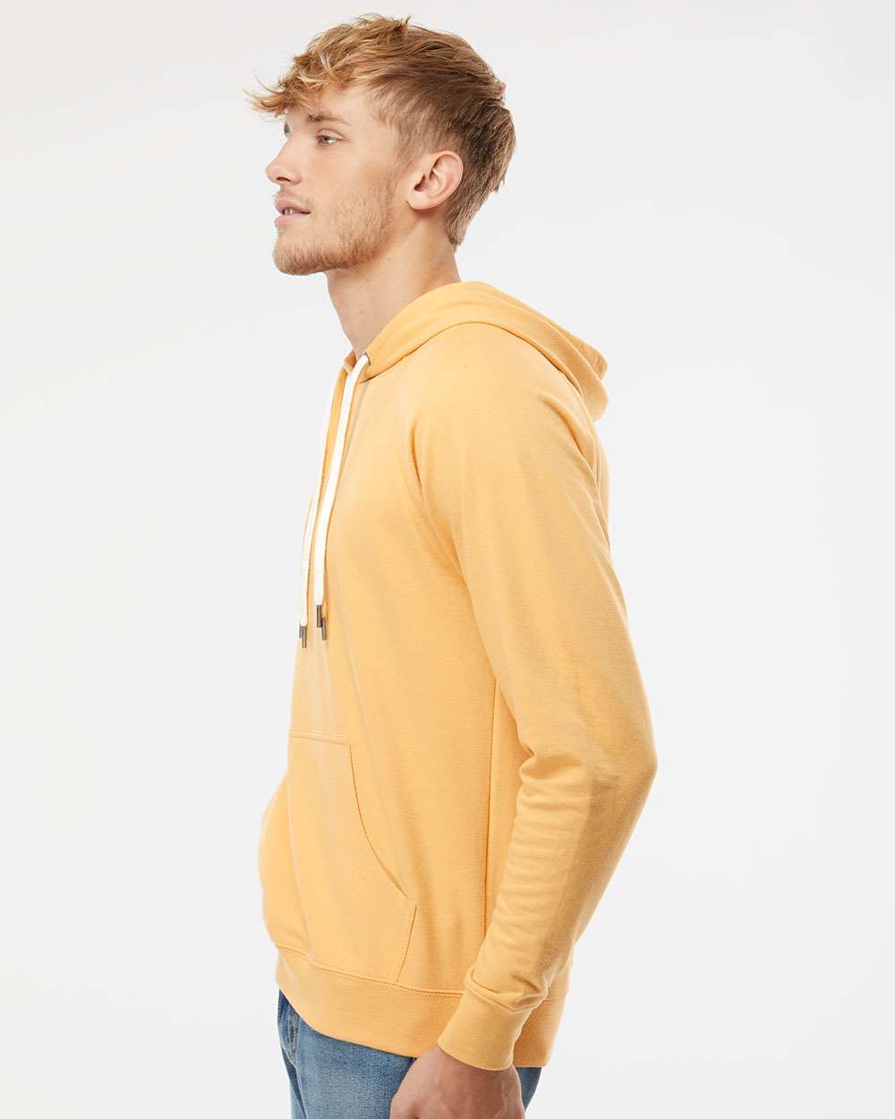 no-logo Independent Trading Co. Lightweight Loopback Terry Hooded Pullover-Men's Layering-Independent Trading Co.-Thread Logic