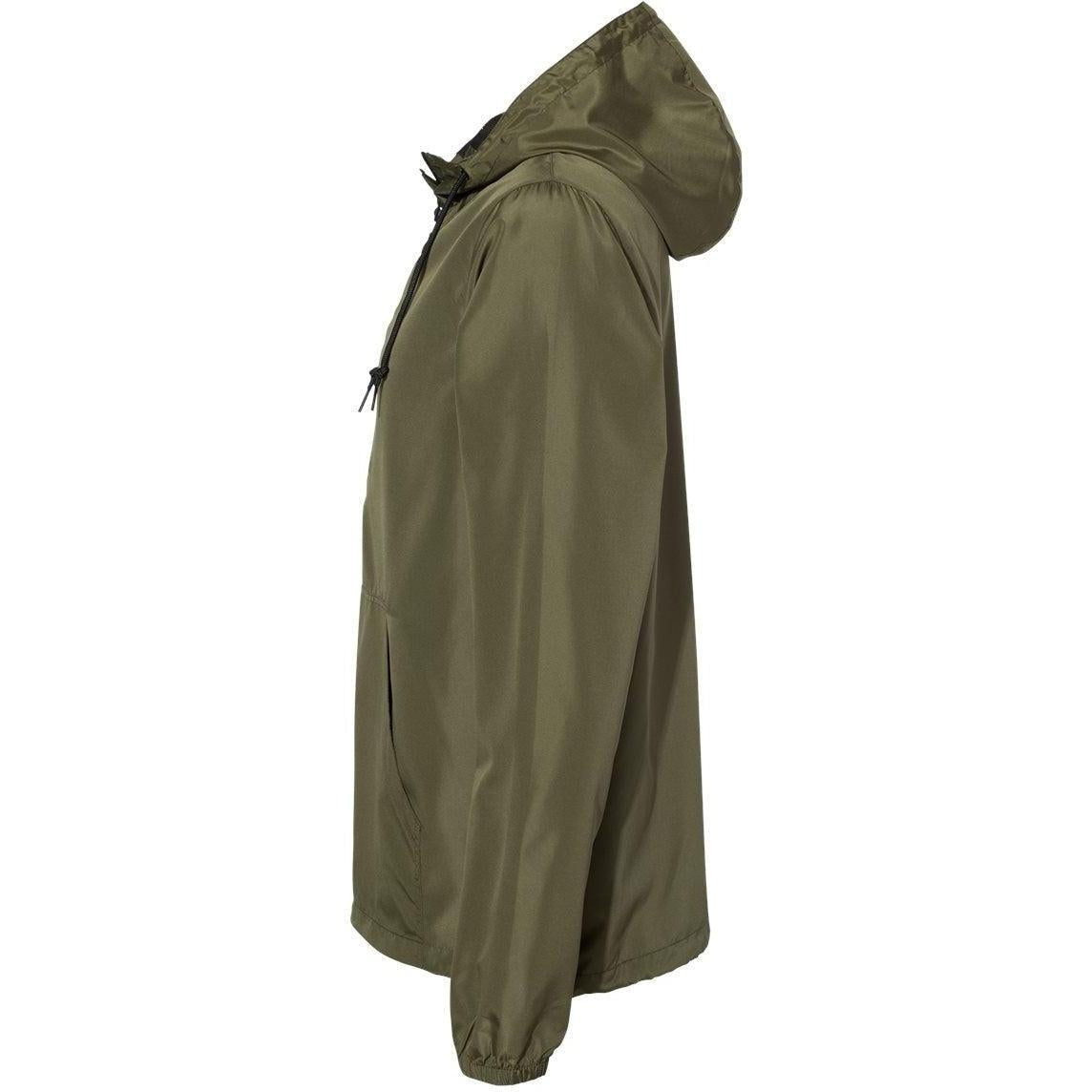 no-logo Independent Trading Co. Lightweight Windbreaker Pullover Jacket -Men's Jackets-Independent Trading Co.-Thread Logic