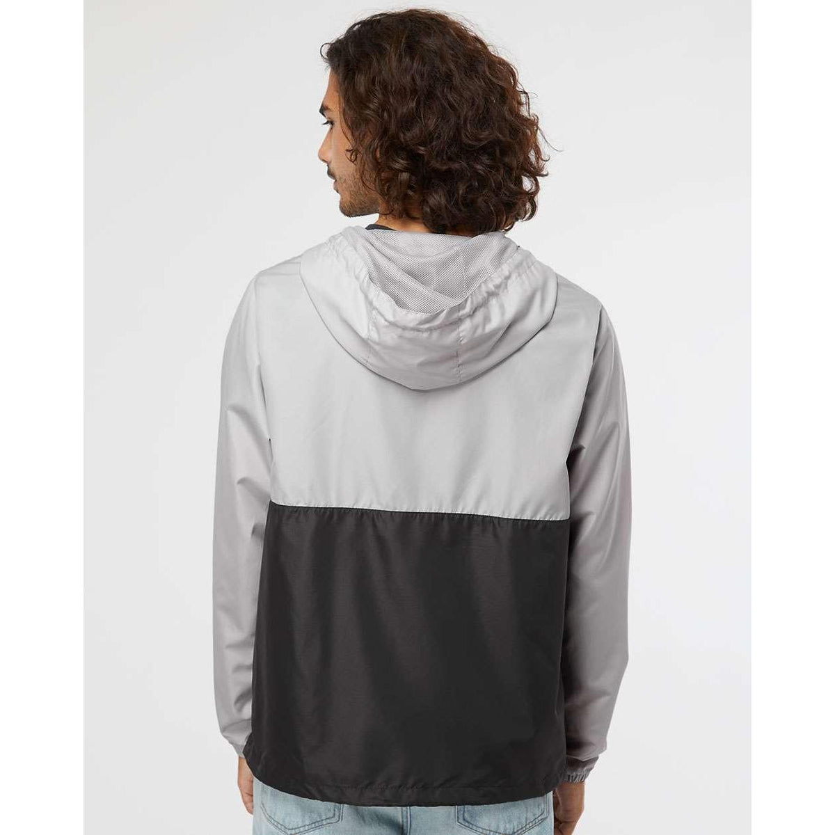 no-logo Independent Trading Co. Lightweight Windbreaker Pullover Jacket -Men's Jackets-Independent Trading Co.-Thread Logic