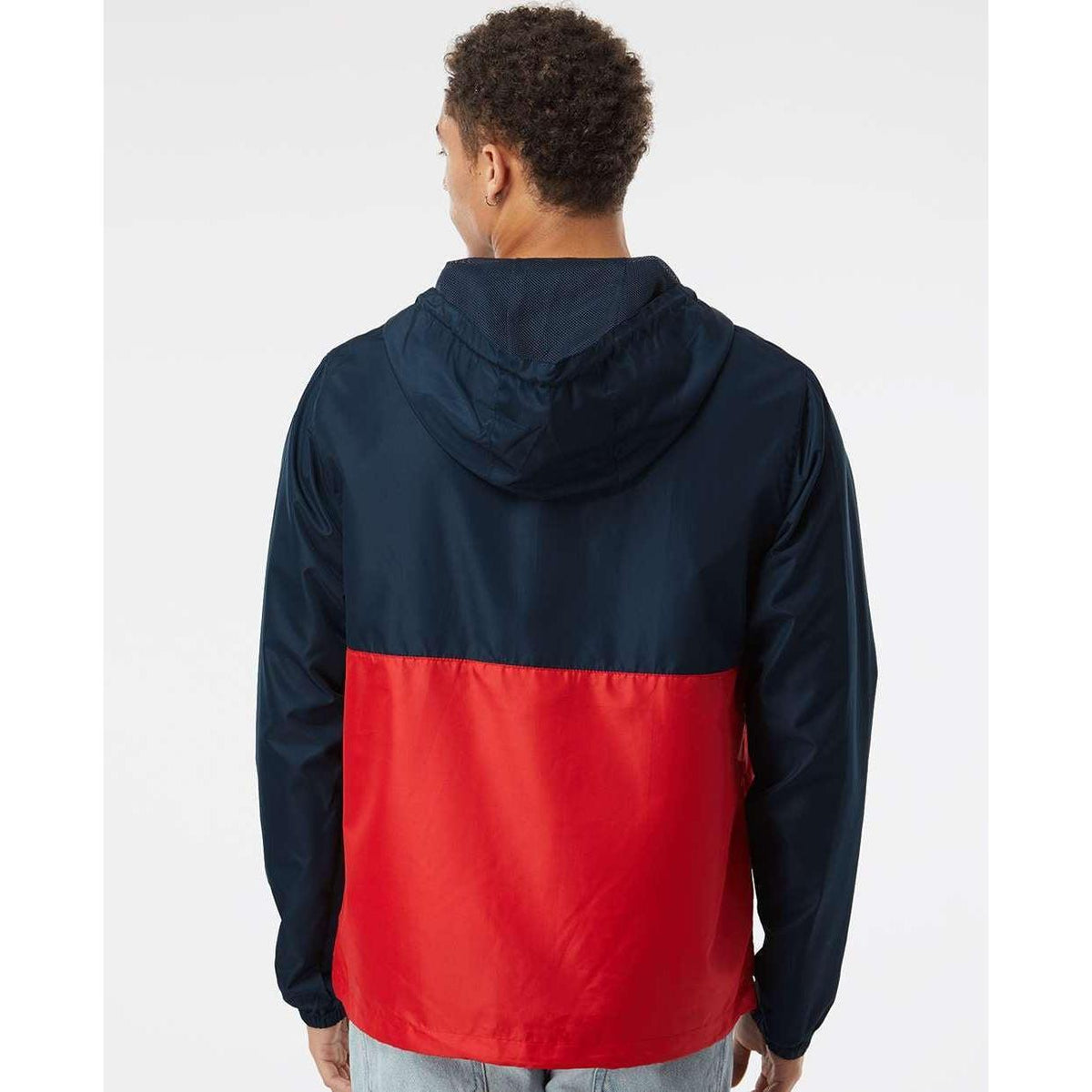 no-logo Independent Trading Co. Lightweight Windbreaker Pullover Jacket -Men's Jackets-Independent Trading Co.-Thread Logic
