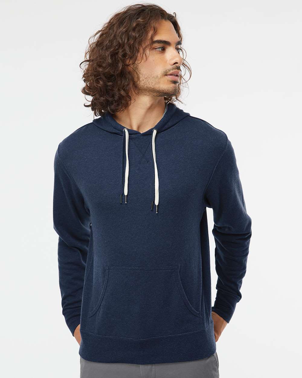 no-logo Independent Trading Co. Midweight French Terry Hooded Sweatshirt -Men's Layering-Independent Trading Co.-Thread Logic