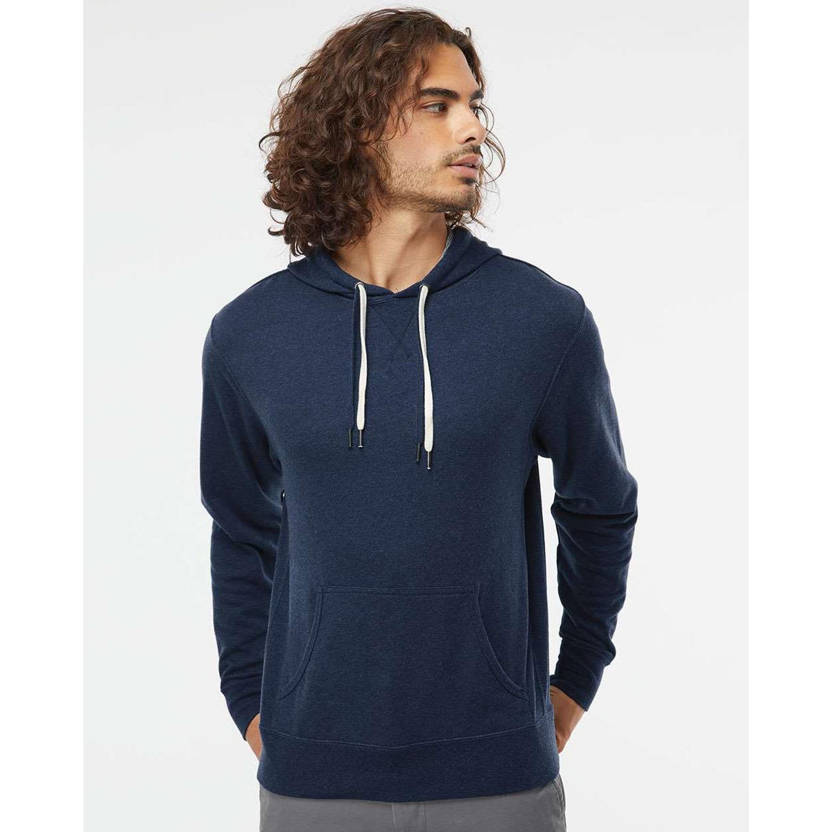 no-logo Independent Trading Co. Midweight French Terry Hooded Sweatshirt -Men's Layering-Independent Trading Co.-Thread Logic