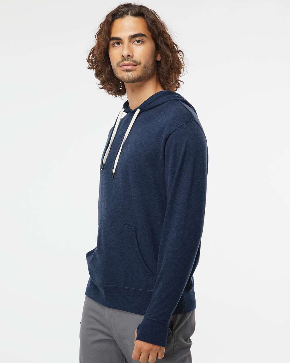 no-logo Independent Trading Co. Midweight French Terry Hooded Sweatshirt -Men's Layering-Independent Trading Co.-Thread Logic