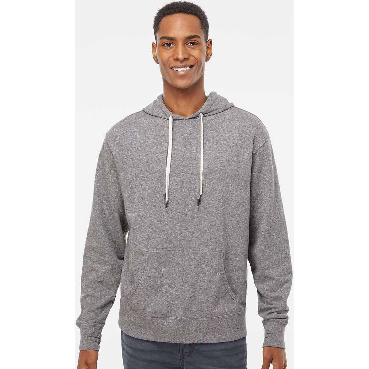 no-logo Independent Trading Co. Midweight French Terry Hooded Sweatshirt -Men's Layering-Independent Trading Co.-Thread Logic