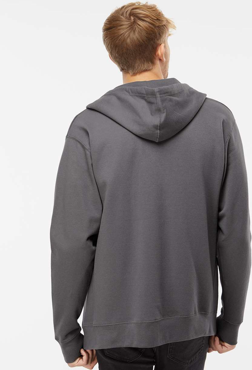 no-logo Independent Trading Co. Midweight Full-Zip Hooded Sweatshirt -Men's Layering-Independent Trading Co.-Thread Logic