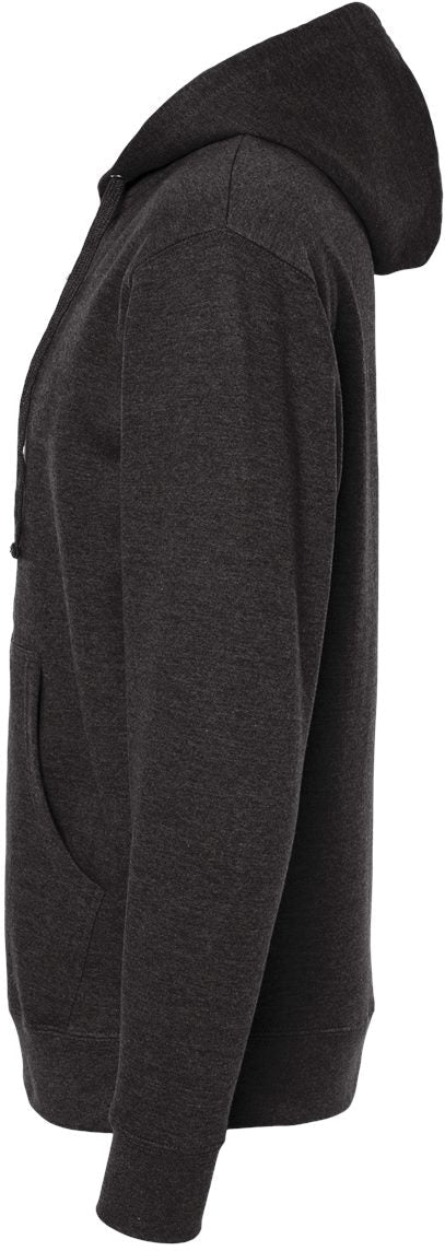 no-logo Independent Trading Co. Midweight Full-Zip Hooded Sweatshirt -Men's Layering-Independent Trading Co.-Thread Logic