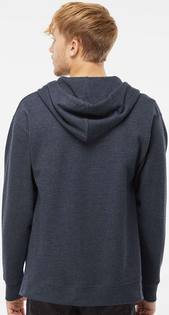 no-logo Independent Trading Co. Midweight Full-Zip Hooded Sweatshirt -Men's Layering-Independent Trading Co.-Thread Logic
