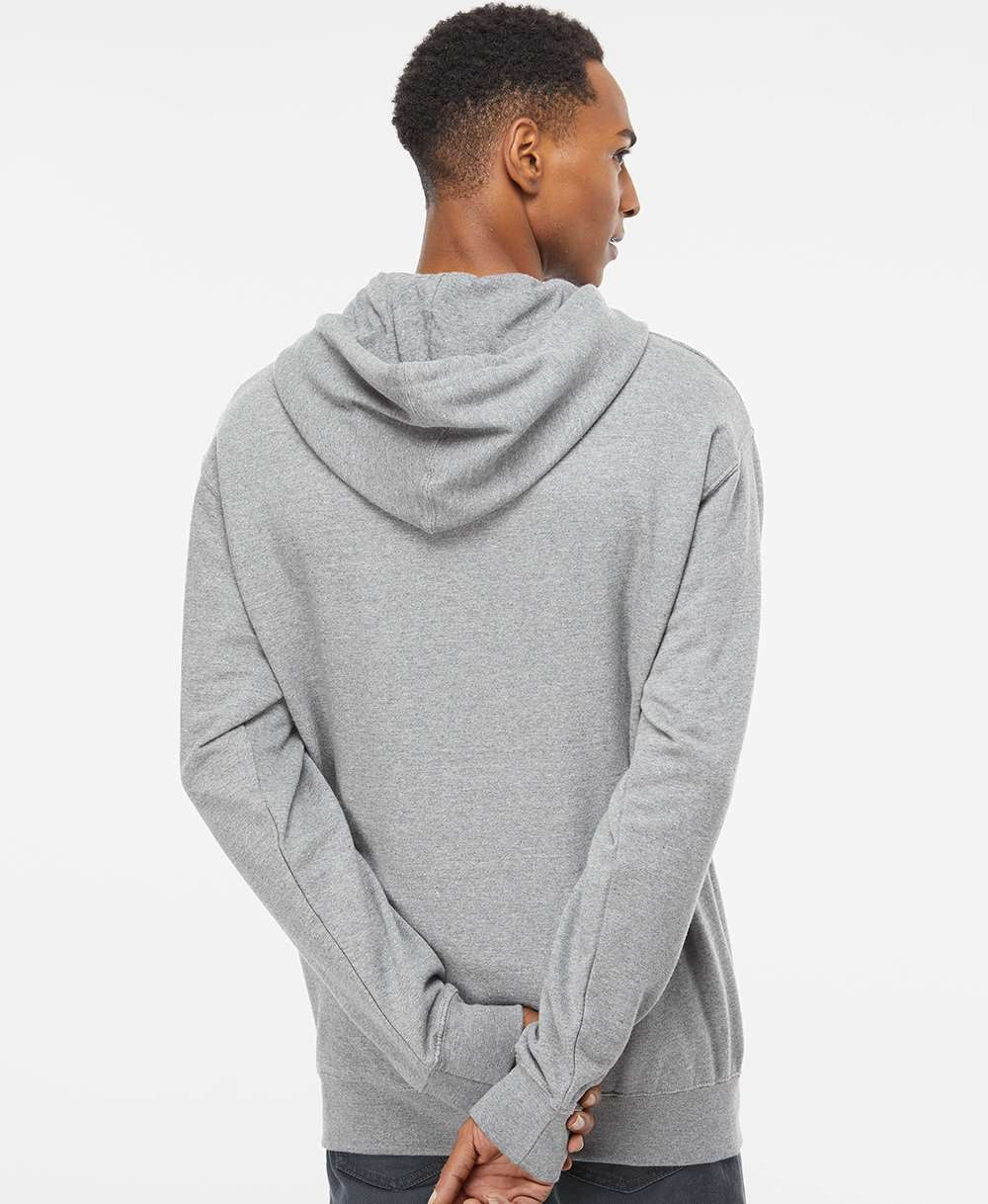 no-logo Independent Trading Co. Midweight Full-Zip Hooded Sweatshirt -Men's Layering-Independent Trading Co.-Thread Logic