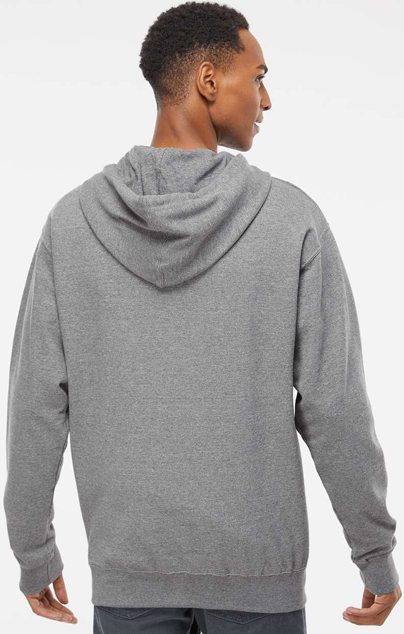 no-logo Independent Trading Co. Midweight Full-Zip Hooded Sweatshirt -Men's Layering-Independent Trading Co.-Thread Logic