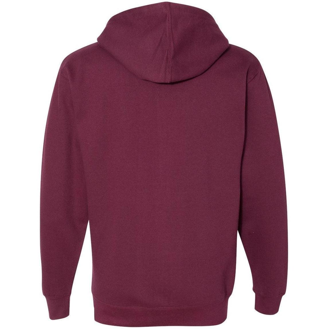no-logo Independent Trading Co. Midweight Full-Zip Hooded Sweatshirt -Men's Layering-Independent Trading Co.-Thread Logic