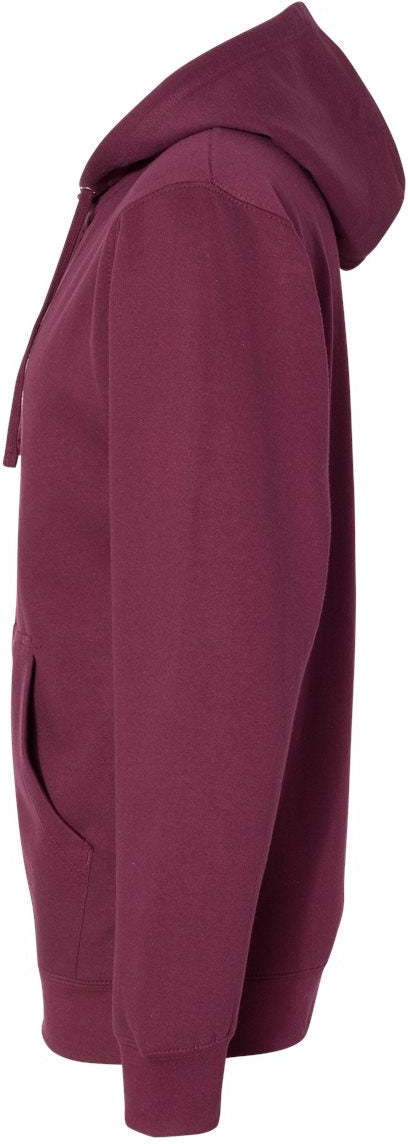 no-logo Independent Trading Co. Midweight Full-Zip Hooded Sweatshirt -Men's Layering-Independent Trading Co.-Thread Logic