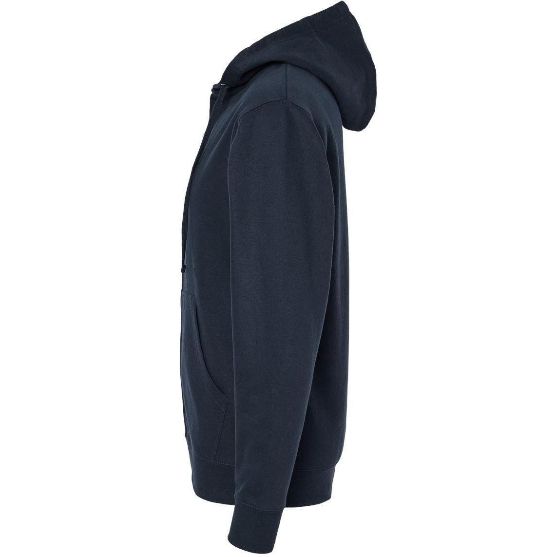 no-logo Independent Trading Co. Midweight Full-Zip Hooded Sweatshirt -Men's Layering-Independent Trading Co.-Thread Logic