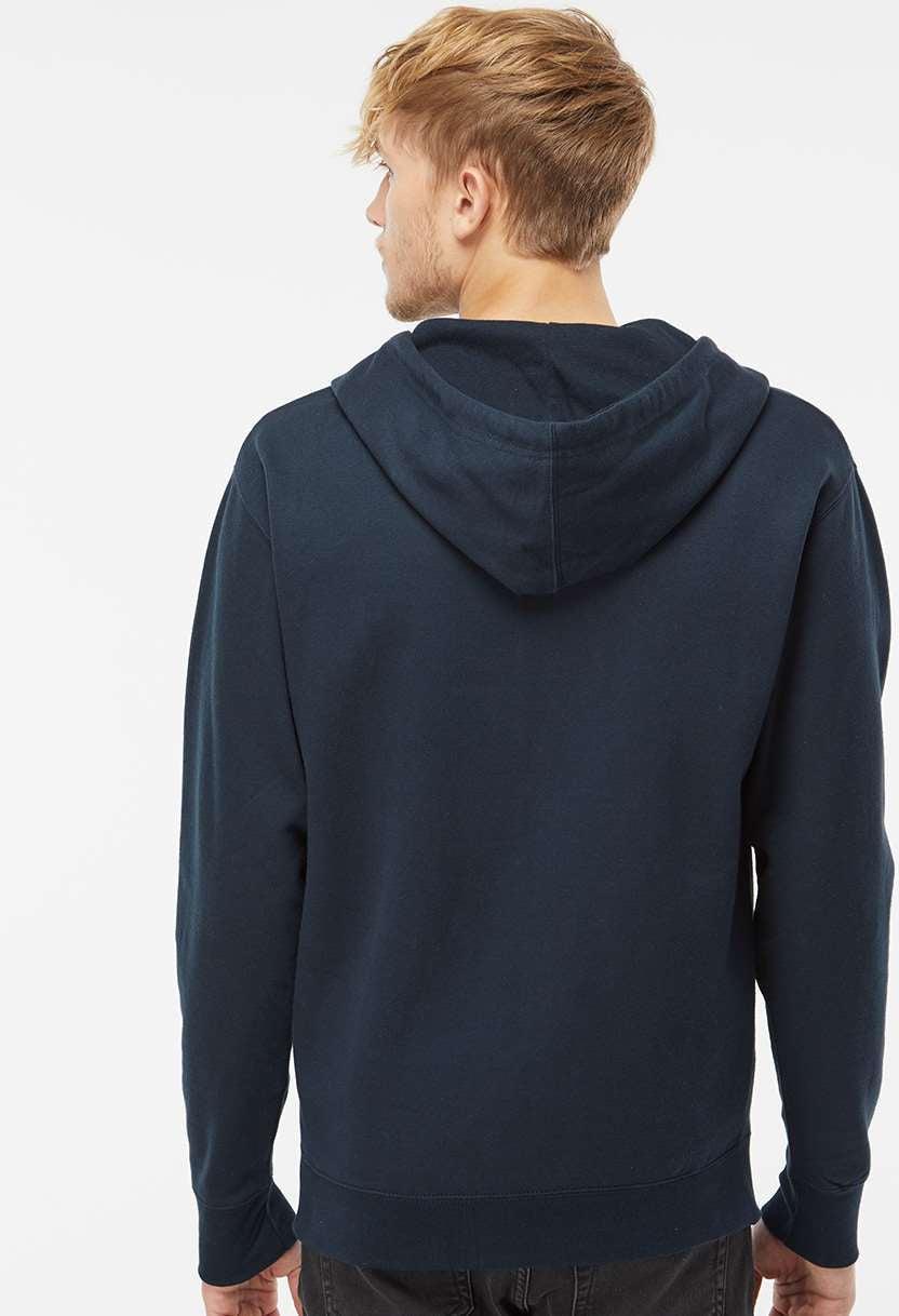 no-logo Independent Trading Co. Midweight Full-Zip Hooded Sweatshirt -Men's Layering-Independent Trading Co.-Thread Logic