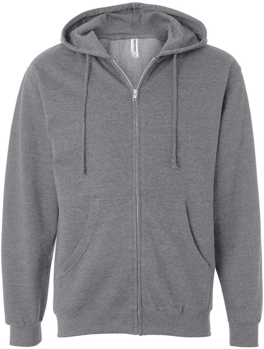 Independent Trading Co. Midweight Full-Zip Hooded Sweatshirt
