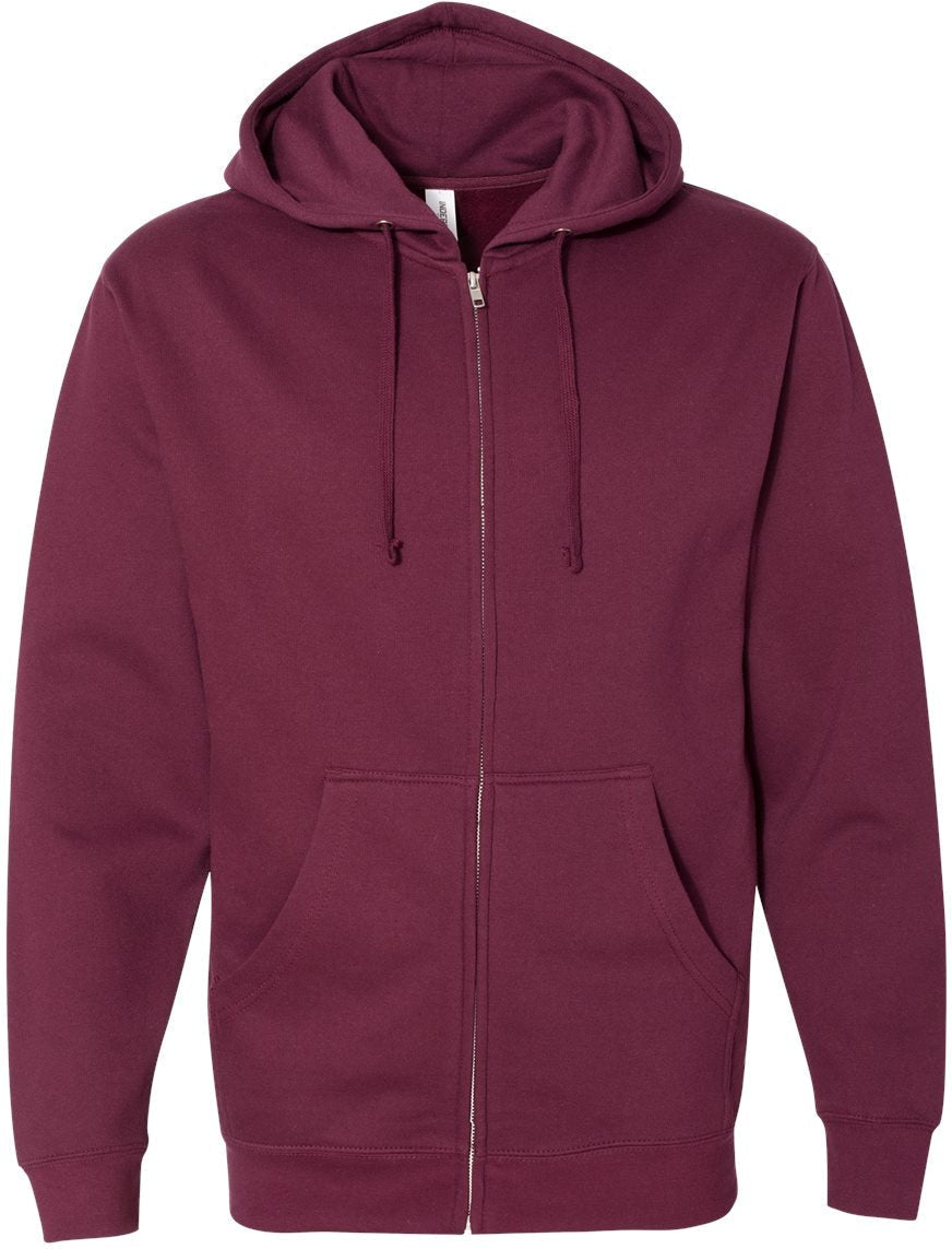 Independent Trading Co. Midweight Full-Zip Hooded Sweatshirt