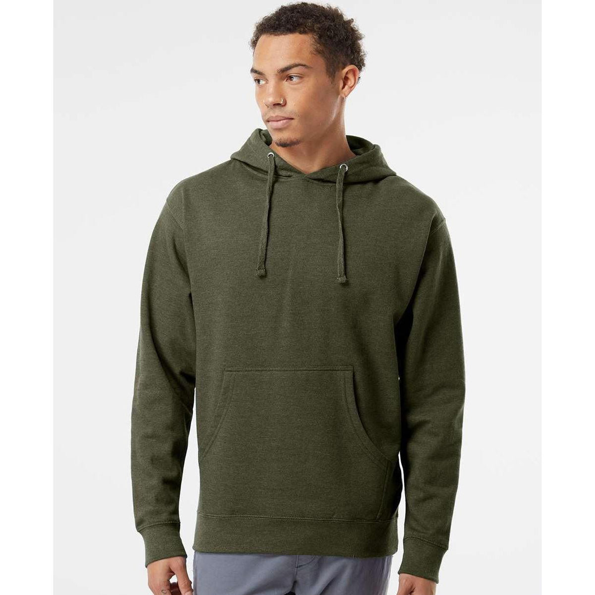 no-logo Independent Trading Co. Midweight Hooded Sweatshirt-Men's Layering-Independent Trading Co.-Thread Logic