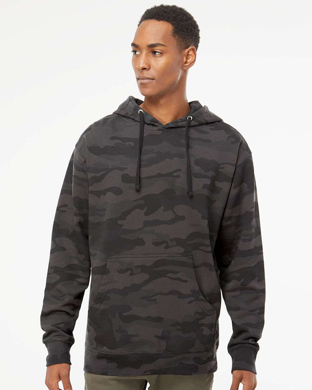 no-logo Independent Trading Co. Midweight Hooded Sweatshirt-Men's Layering-Independent Trading Co.-Thread Logic