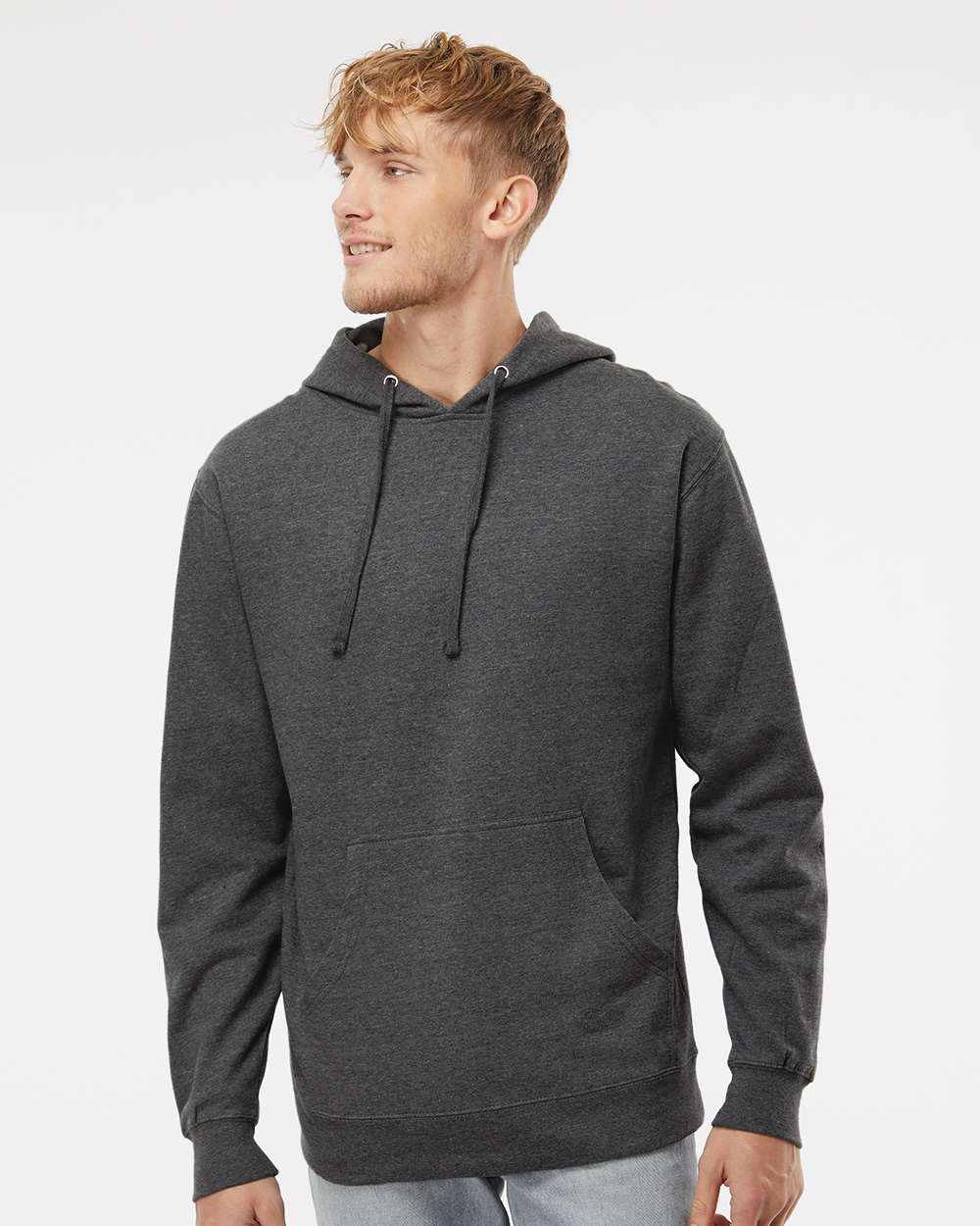 no-logo Independent Trading Co. Midweight Hooded Sweatshirt-Men's Layering-Independent Trading Co.-Thread Logic