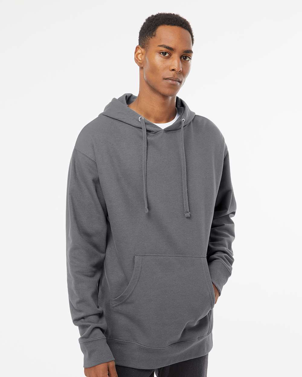 no-logo Independent Trading Co. Midweight Hooded Sweatshirt-Men's Layering-Independent Trading Co.-Thread Logic