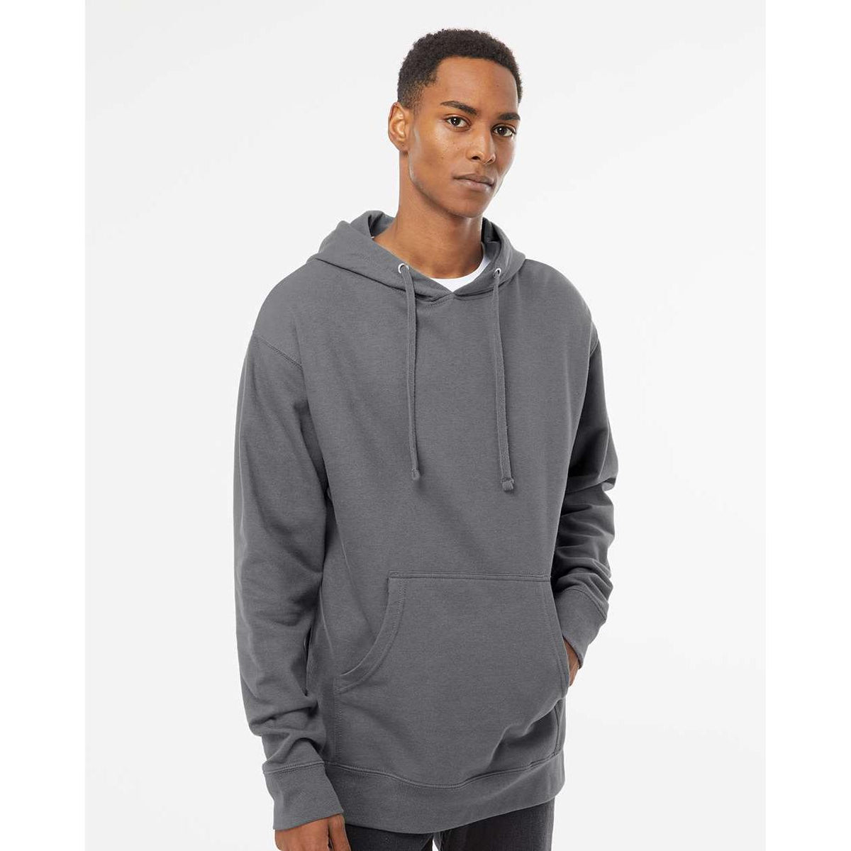 no-logo Independent Trading Co. Midweight Hooded Sweatshirt-Men's Layering-Independent Trading Co.-Thread Logic